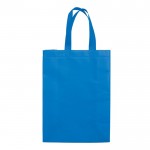 Bolsa grande de non-woven laminado mate con asas a juego 105 g/m2 color azul tercera vista