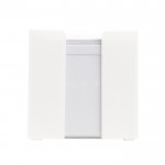 Cubo de notas de 800 hojas lisas FSC en caja de cubo 10x10x10cm color blanco segunda vista