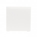 Cubo de notas de 800 hojas lisas FSC en caja de cubo 10x10x10cm color blanco tercera vista