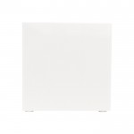 Cubo de notas de 800 hojas lisas FSC en caja con compartimientos color blanco quinta vista
