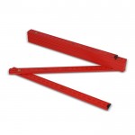 Regla de madera de colores plegable resistente a golpes 2M color rojo sexta vista