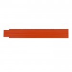 Regla de madera de colores plegable resistente a golpes 2M color naranja tercera vista