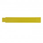 Regla de madera de colores plegable resistente a golpes 2M color amarillo tercera vista