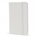 Libreta de PU en varios colores vivos con cinta a juego y papel FSC A6 color blanco