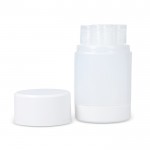 Set de 3 botes de 40ml para artículos de aseo ideal para viajes color blanco quinta vista