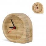 Reloj decorativo de sobremesa hecho de bambú natural personalizable