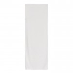 Toalla deportiva de RPET especial para sublimación 30x80 cm color blanco segunda vista