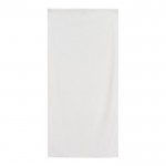 Toalla de algodón y terciopelo de poliéster para sublimar 70x140 cm color blanco segunda vista