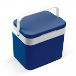 Nevera rígida de plástico en distintos colores y asa de transporte 10L color azul