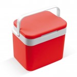 Nevera rígida de plástico en distintos colores y asa de transporte 10L color rojo