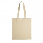 Bolsa de algodón con certificación OEKO-TEX de 140 g/m2 color beige segunda vista