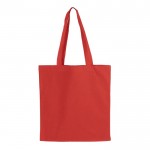Bolsa de algodón con certificación OEKO-TEX de colores 140 g/m2 color rojo segunda vista