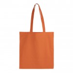 Bolsa de algodón con certificación OEKO-TEX de colores 140 g/m2 color naranja segunda vista
