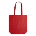 Bolsa de algodón con fuelle OEKO-TEX de colores 280 g/m2 color rojo segunda vista