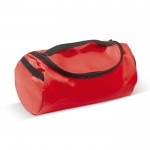 Bolsa de aseo con varios compartimientos en el interior color rojo