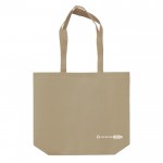 Bolsa ecológica hecha de RPET con fuelle extra y asas a juego 100 g/m2 color beige segunda vista