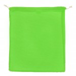 Bolsa reutilizable de algodón para frutas y verduras 40x45 cm color verde lima