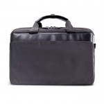Bolsa de viaje de RPET con doble compartimiento para ropa 23L color negro segunda vista