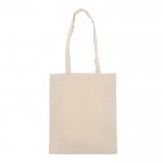 Bolsa de lona de algodón con certificación OEKO-TEX 280 g/m2 color beige segunda vista