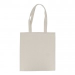 Bolsa de algodón OEKO-TEX con asas largas 220 g/m2 color beige segunda vista