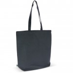 Bolsa Fairtrade en colores neutrales con capacidad de 12kg 270 g/m2 color azul oscuro