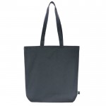Bolsa Fairtrade en colores neutrales con capacidad de 12kg 270 g/m2 color azul oscuro tercera vista