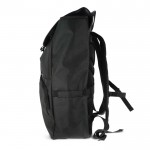 Mochila para portátil de RPET con bolsillos laterales 15'' color negro quinta vista