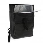 Mochila para portátil de RPET con bolsillos laterales 15'' color negro septima vista