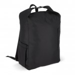 Mochila enrollable de RPET con asa superior de hebilla 20L color negro
