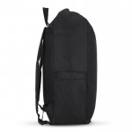 Mochila enrollable de RPET con asa superior de hebilla 20L color negro tercera vista