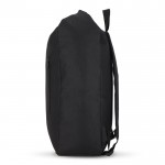 Mochila enrollable de RPET con asa superior de hebilla 20L color negro cuarta vista