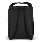 Mochila enrollable de RPET con asa superior de hebilla 20L color negro quinta vista