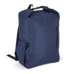 Mochila enrollable de RPET con asa superior de hebilla 20L color azul oscuro