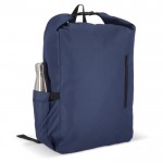Mochila enrollable de RPET con asa superior de hebilla 20L color azul oscuro sexta vista