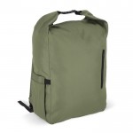 Mochila enrollable de RPET con asa superior de hebilla 20L color verde oliva