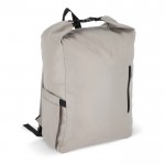 Mochila enrollable de RPET con asa superior de hebilla 20L color gris
