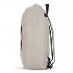 Mochila enrollable de RPET con asa superior de hebilla 20L color gris cuarta vista