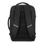 Mochila de RPET  ideal para viajes con amplios compartimientos color negro