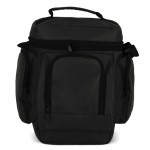 Bolsa nevera con múltiples y espaciosos compartimientos color negro tercera vista