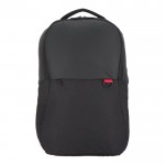 Mochila para portátil de jacquard y PU con correa para trolley 15.6'' color negro segunda vista