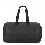 Bolsa de viaje de jacquard y PU con compartimiento para zapatos color negro septima vista