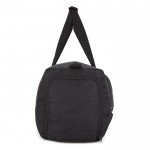 Bolsa de viaje de jacquard y PU con compartimiento para zapatos color negro octava vista