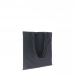 Bolsa para el día a día de algodón orgánico de asas largas 140 g/m2 color negro tercera vista