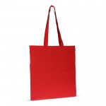Bolsa para el día a día de algodón orgánico de asas largas 140 g/m2 color rojo