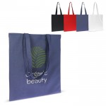 Bolsa para el día a día de algodón orgánico de asas largas 140 g/m2