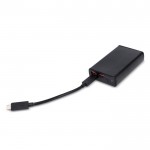 Powerbank de carga rápida con dos distintos puertos 10.000 mAh color negro cuarta vista