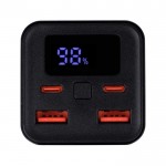 Powerbank de carga rápida con dos distintos puertos 20.000 mAh color negro