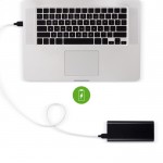 Powerbank de carga rápida con dos distintos puertos 20.000 mAh color negro cuarta vista