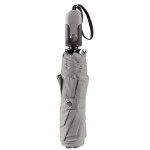Paraguas plegable automático con mango ergonómico Ø96 color gris quinta vista