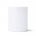 Taza de cerámica con acabado mate y contorno interior brillante 350ml color blanco tercera vista